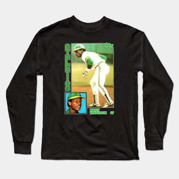 CARD Rickey Henderson Record Stealer Long Sleeve T-Shirt by ngaritsuket